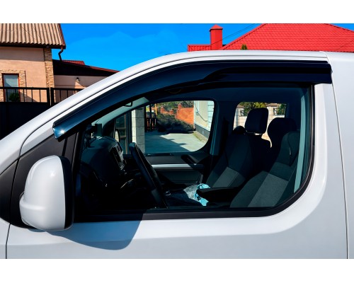 Ветровики на окна (2 шт., Sunplex Sport) для Peugeot Traveller 2017- гг